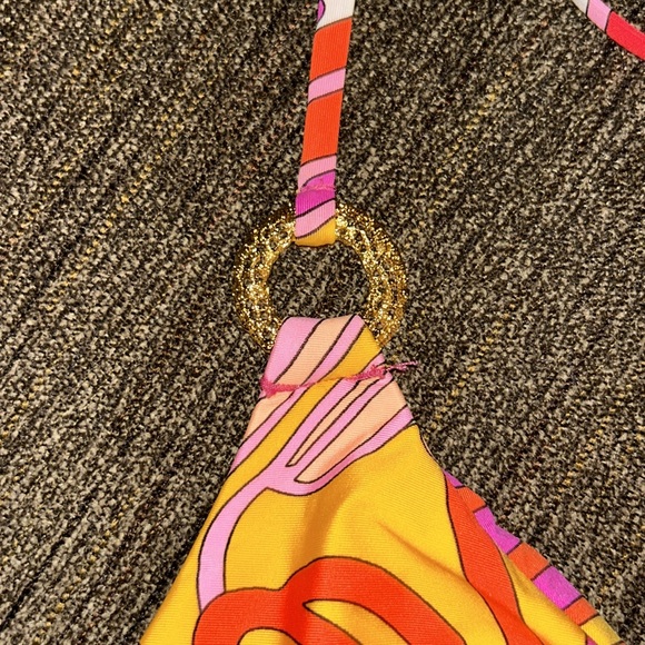 Trina Turk dress with pockets! So luxurious and colorful! One size fits most - Picture 4 of 5